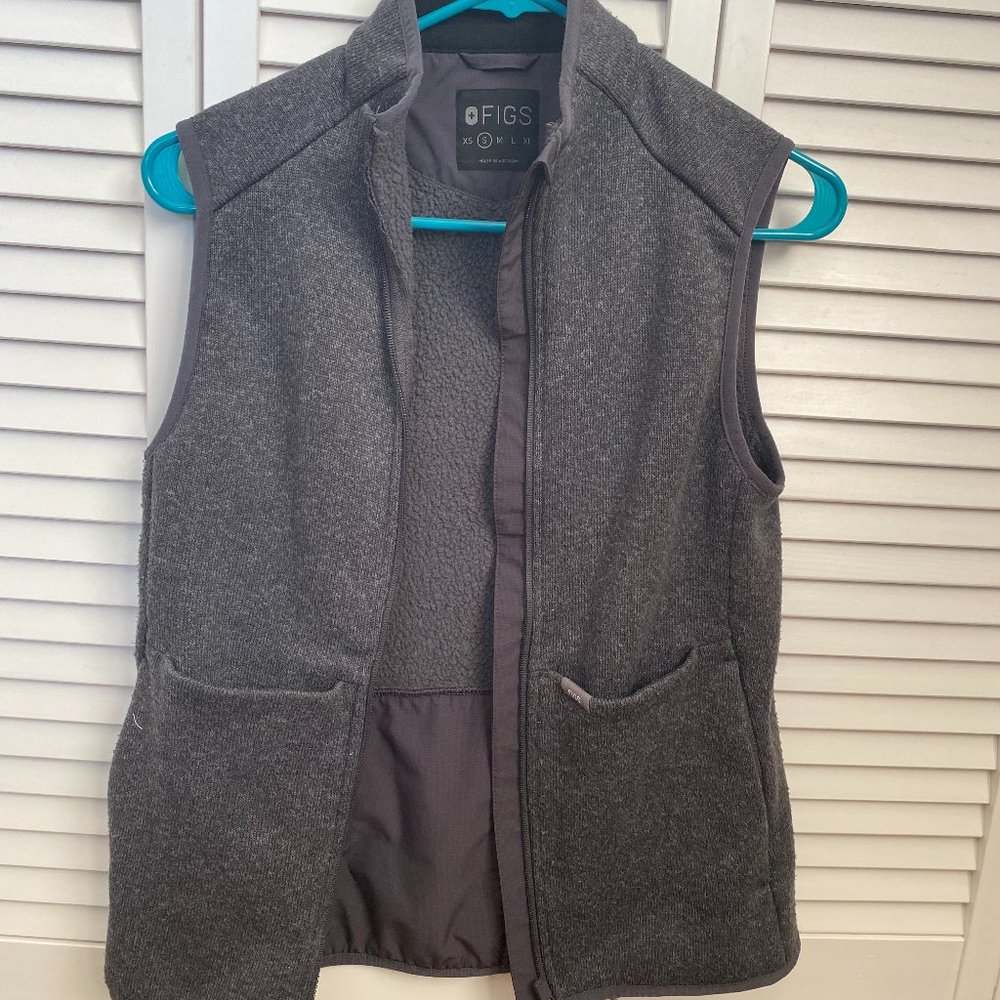 Figs On Shift Sweater Knit Vest Small